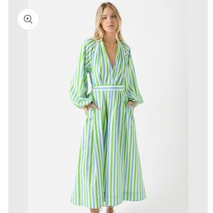 RHODE - Rio Maxi Dress; color: Eden Stripe sz S